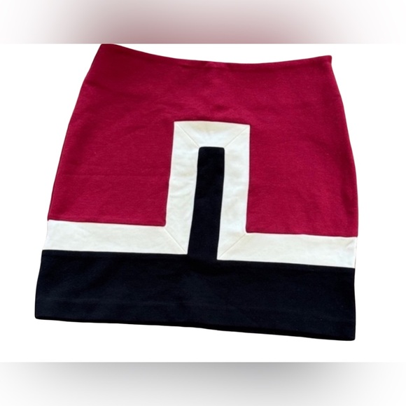 Color block Red, Black, and White Women's Skirt sz6 retro 70’s - Picture 12 of 12